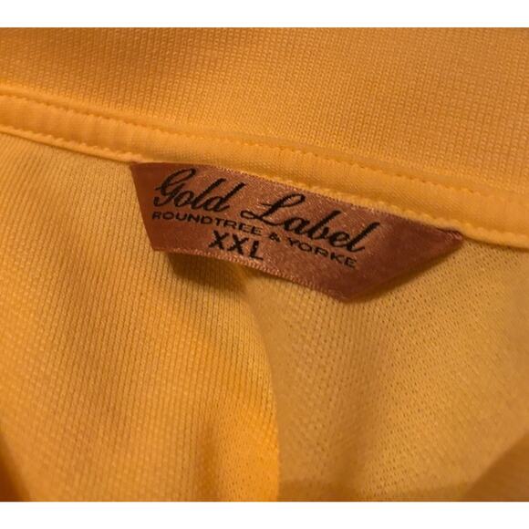 Gold Label Roundtree York Polo Mens XXL Performance Golf 100% Cotton Outdoors - Picture 11 of 13